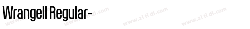 Wrangell Regular字体转换